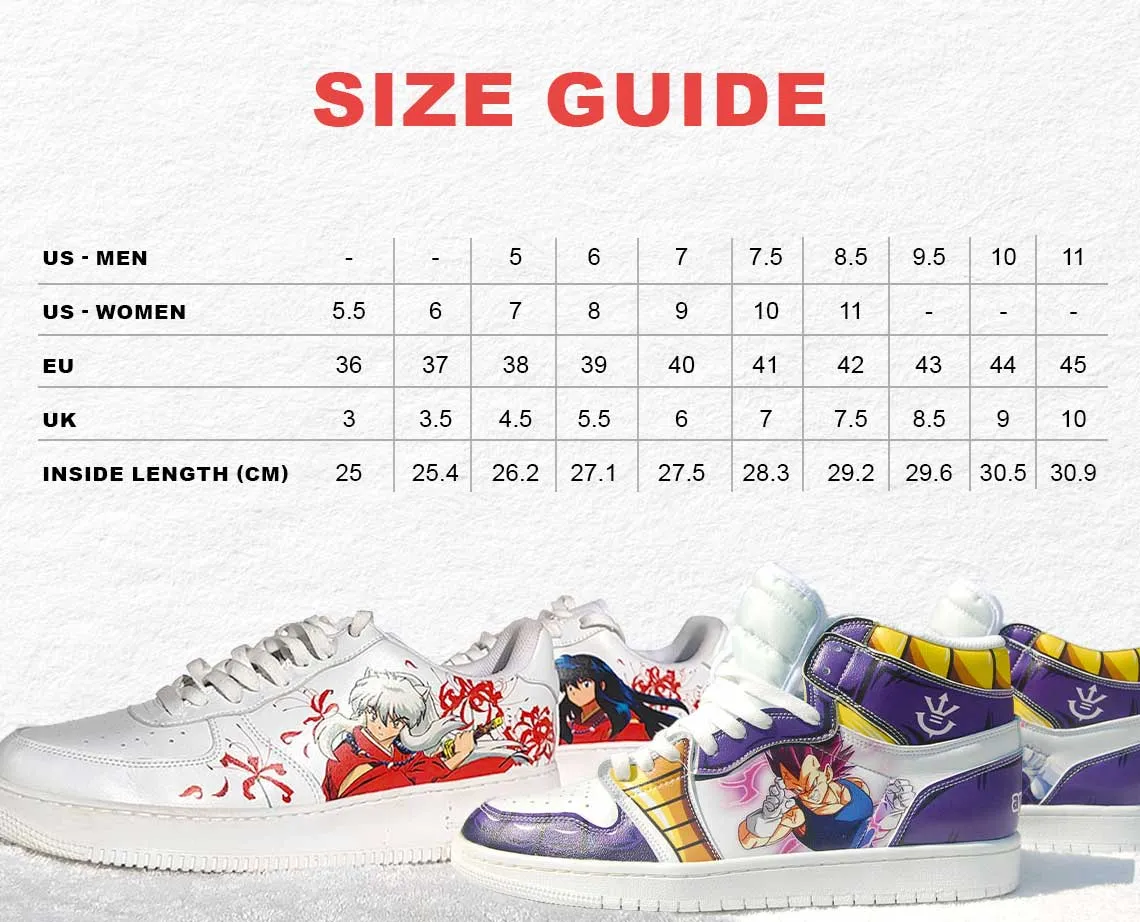 Dragon Ball Z Vegetto A-Star High White Anime Shoes