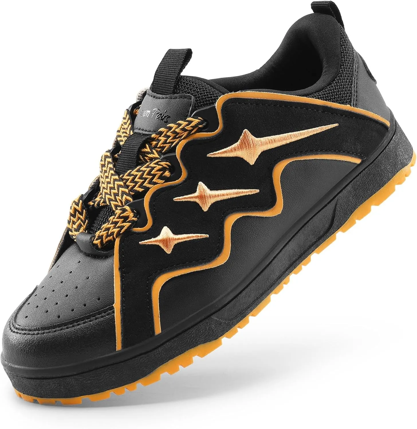 DREAM PAIRS Kid Shoes Boys Girls Sneakers Lace Up Skate Shoes Durable Walking Casual Shoes