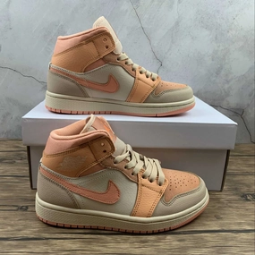 Oxygenation Technology Air Jordan 1 Mid Atomic Orange Apricot Agate (2021) DH4270-800