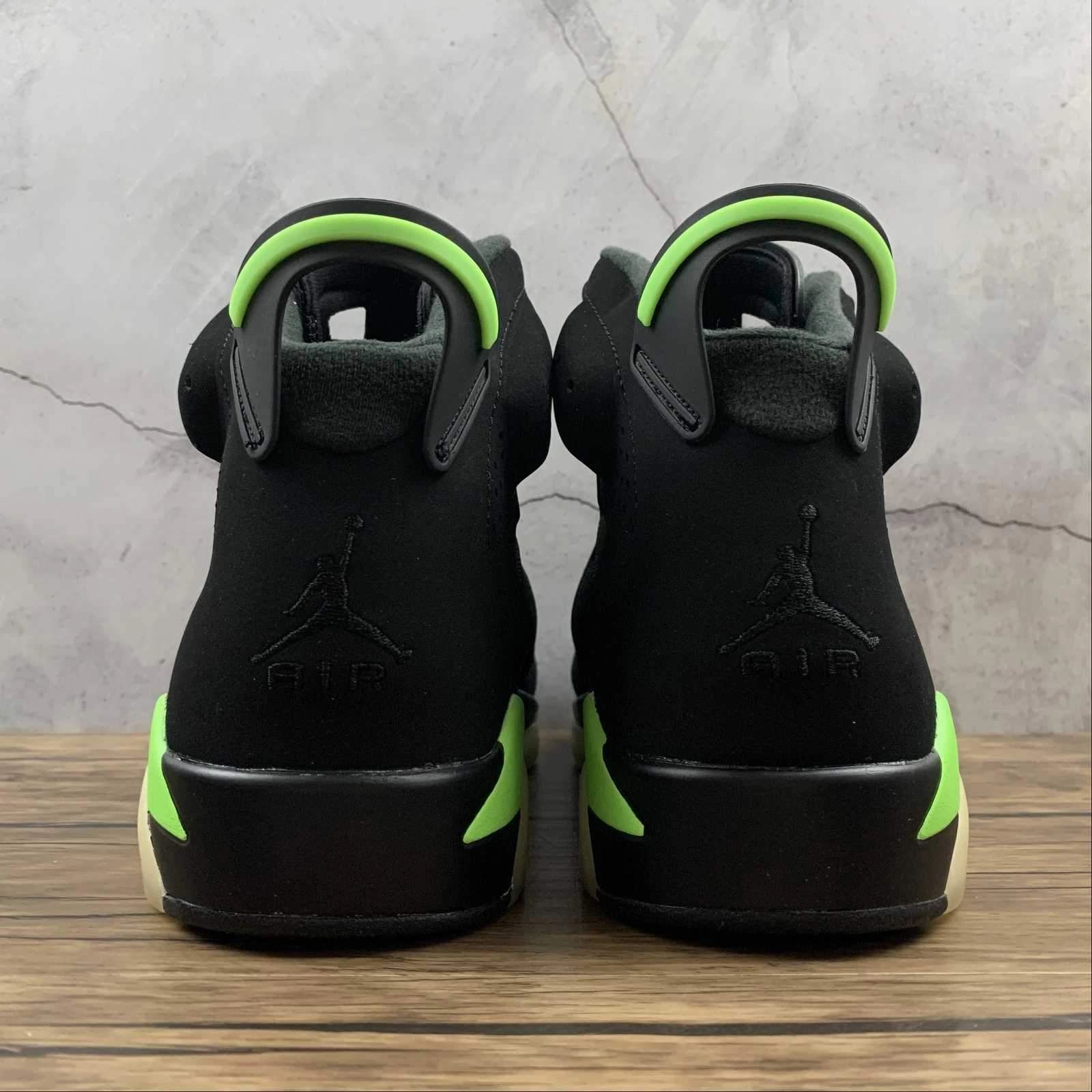 Springy foam Air Jordan 6 Retro Black Electric Green CT8529-003
