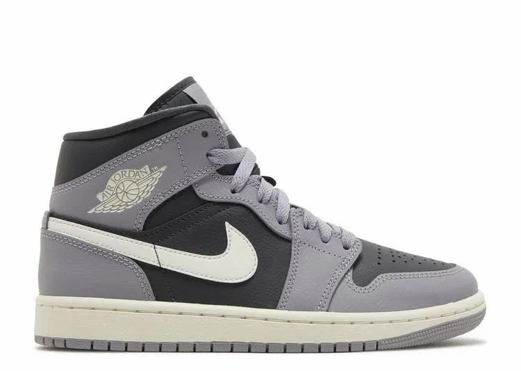 Air Jordan 1 Mid Cement Grey (W) No Break Break Walk