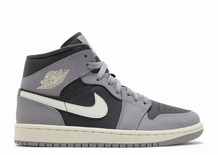 Modern Edge Rubber Sole Air Jordan 1 Mid Cement Grey (W)
