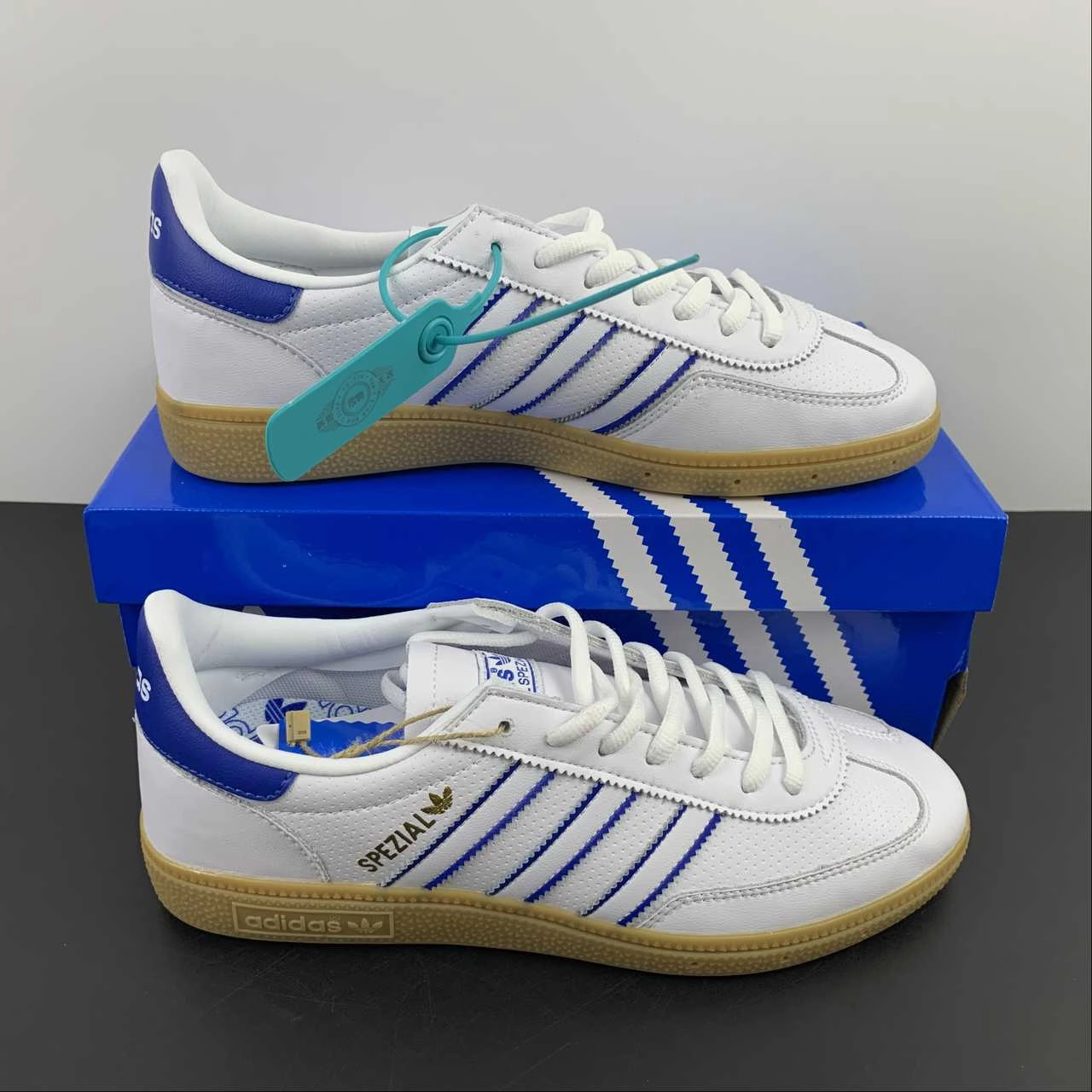 Adidas Handball Spezial Cloud White Navy Blue ID6964 stylish aesthetics shoes Comfort Fit System
