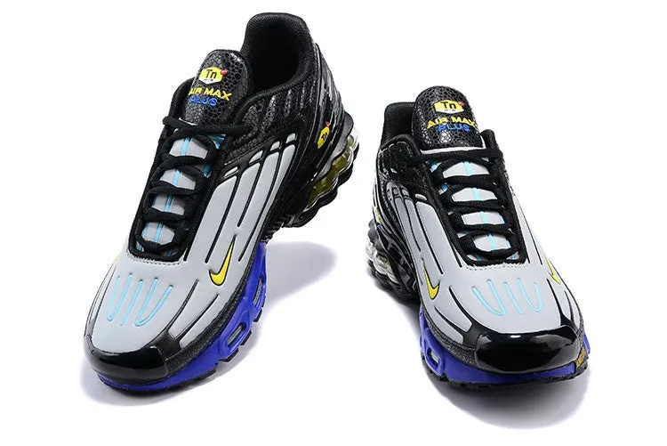 country roads Air Max Plus 3 Black Grey Royal Blue Yellow CJ9684-006