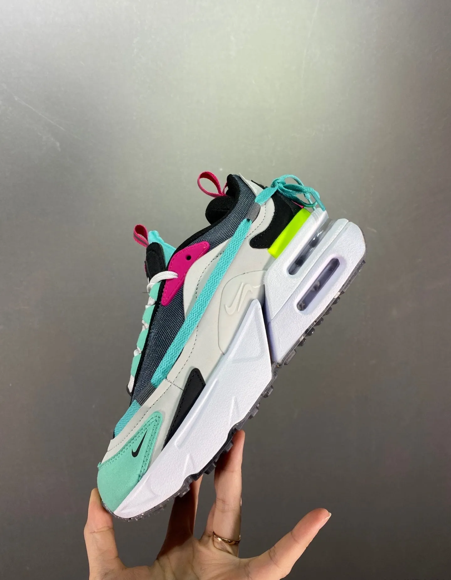 Air Max Furyosa Photon Dust Cool Grey CZ4149-400 running in various climates