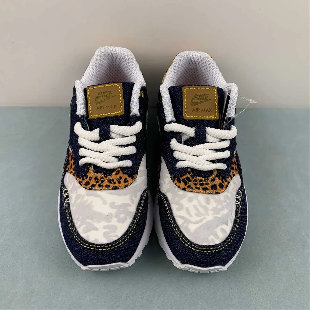 Air Max 1 Premium Denim Leopard University Gold Picante Red FJ4452-432 police - training running shoes affordability - brand shoes