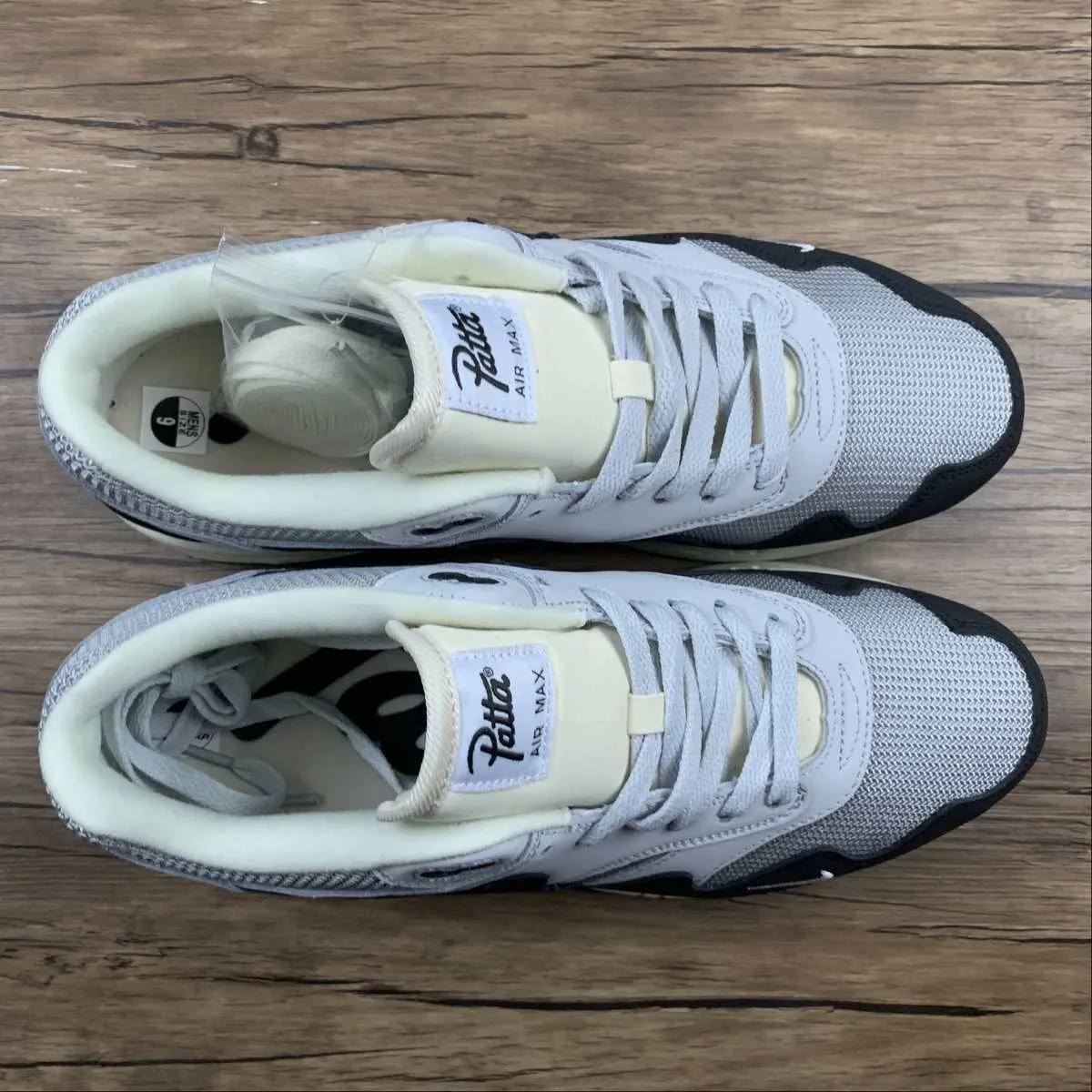 Patta x Air Max 1 Monarch Dark Grey Black White DH1348-002 Lightweight Mesh professional athletes