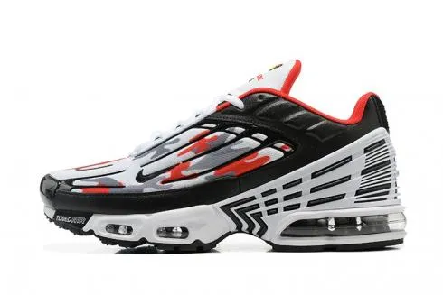 indoor running footwear Air Max Plus 3 White Grey Black Red Camo DM9097-101