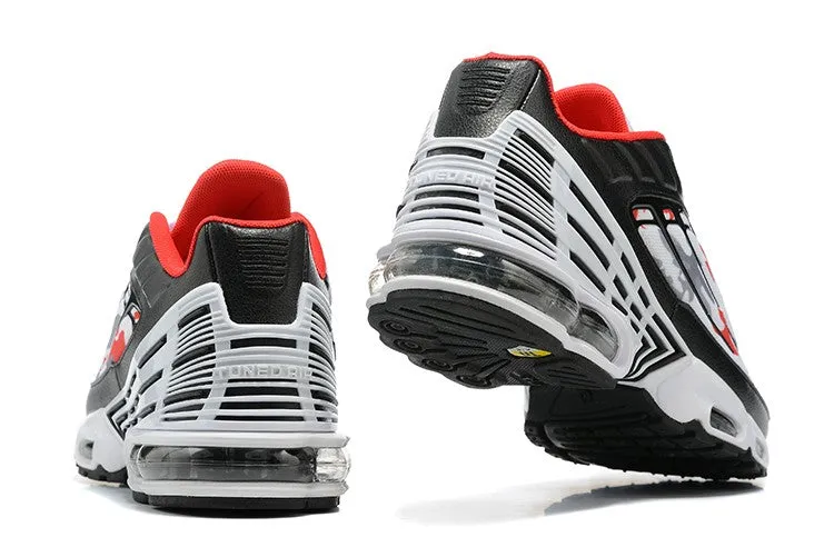 Air Max Plus 3 White Grey Black Red Camo DM9097-101 track events running on a track shoes