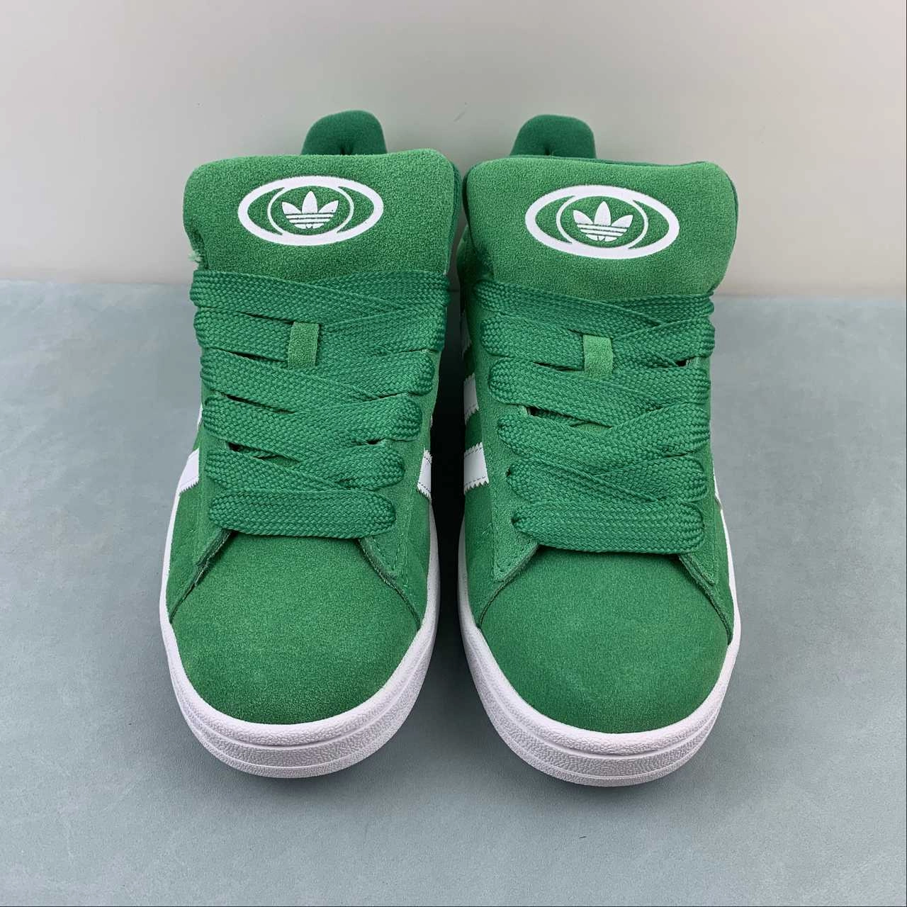 Simple Look All Fit Style Adidas Campus 00s Green Cloud White ID7029