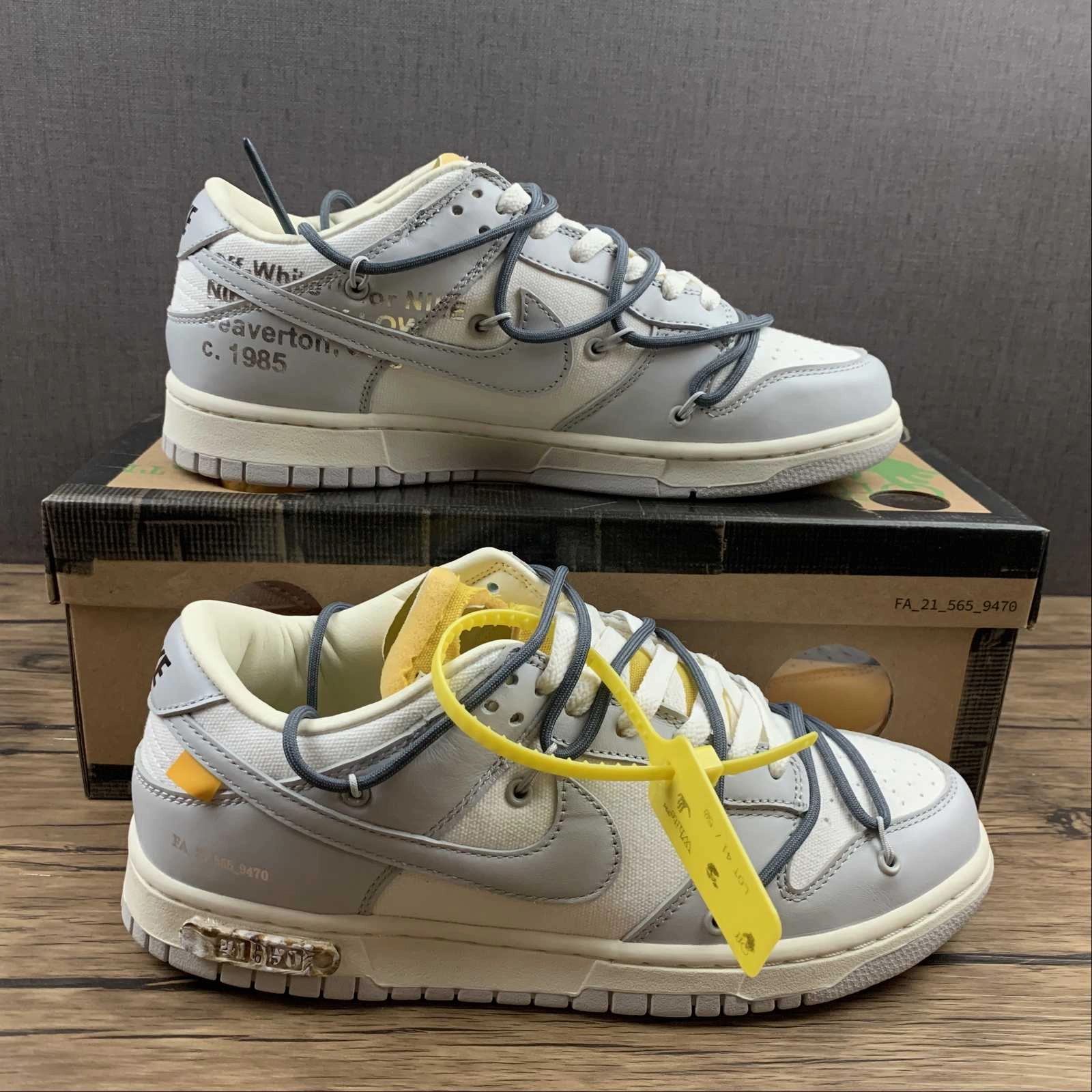 Dunk Low X Off-White 'Lote 41 de 50' DM1602-105 Weatherproof Design