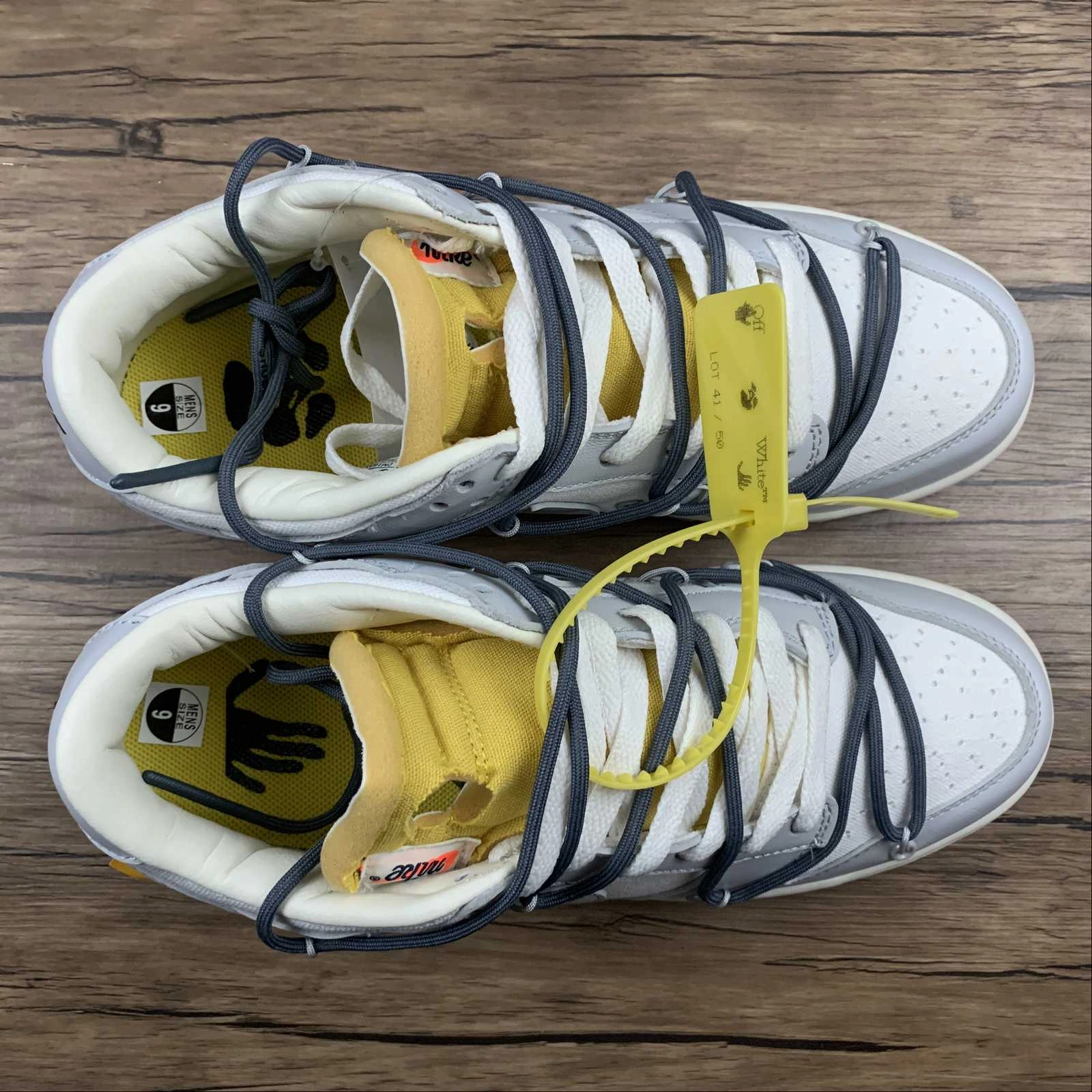 Dunk Low X Off-White 'Lote 41 de 50' DM1602-105 Road Tested Motion Vibe