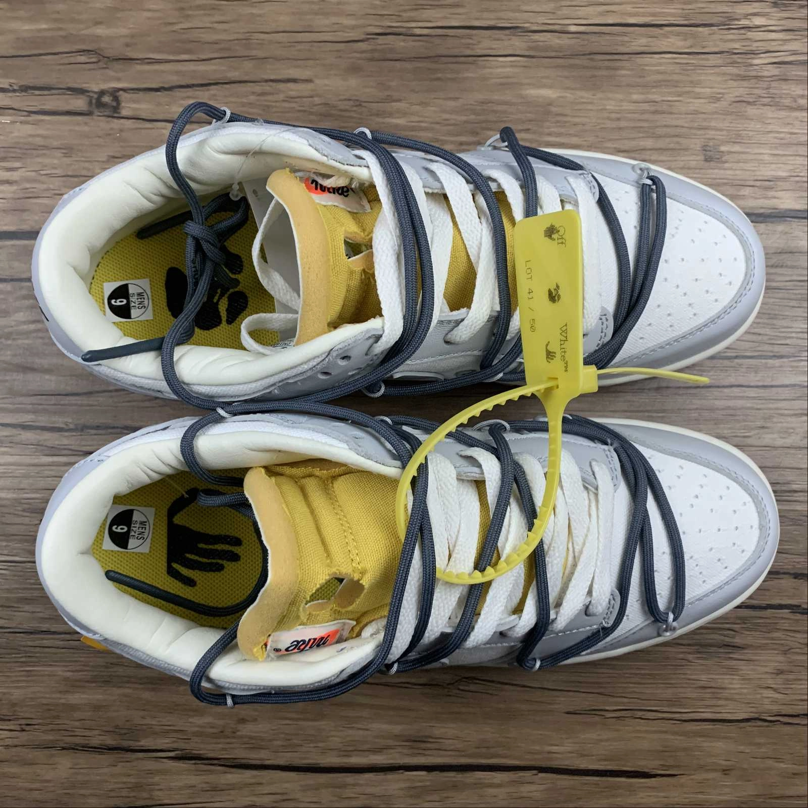 Neutral Support Frame Dunk Low X Off-White 'Lote 41 de 50' DM1602-105