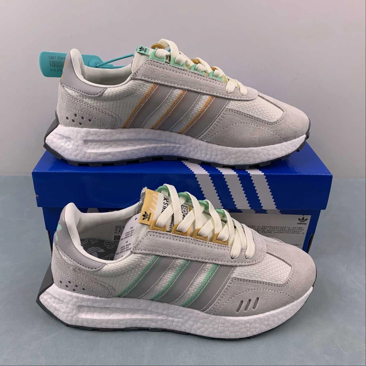 Adidas Retropy E5 Light Grey Orange Green IG3401 Hill - running