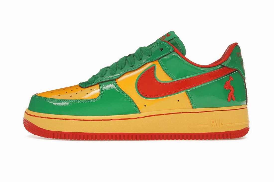 Slip Proof Practical Wear Nike Air Force 1 Low Lil Yachty Concrete Boys Lucky Green