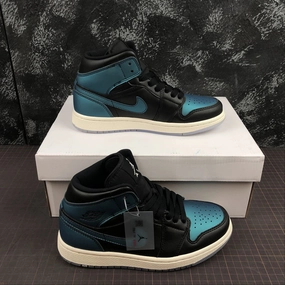 All-Weather Performance Everyday Run Air Jordan 1 Mid Black Pale Ivory Multi Color