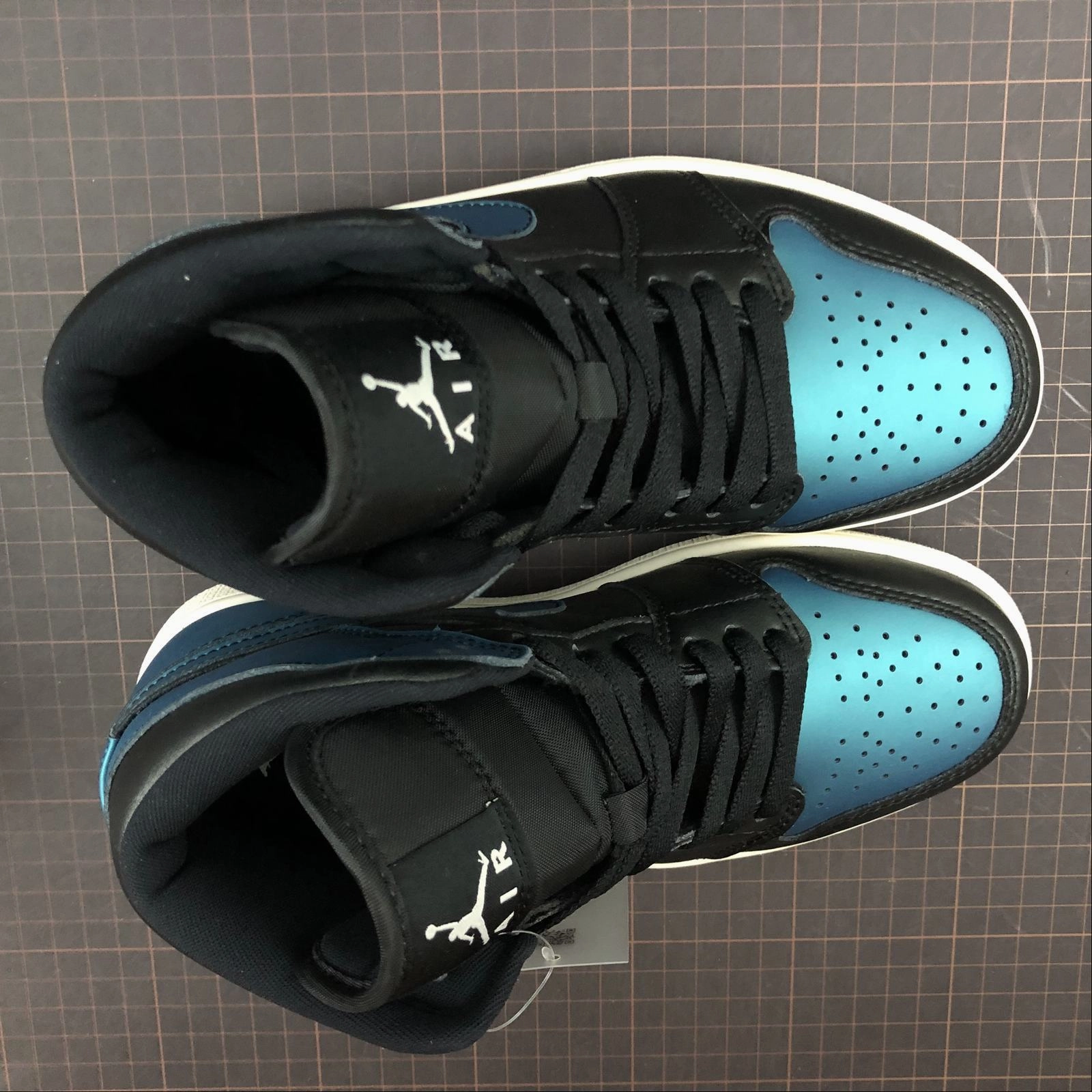 Move Swiftly Air Jordan 1 Mid Black Pale Ivory Multi Color