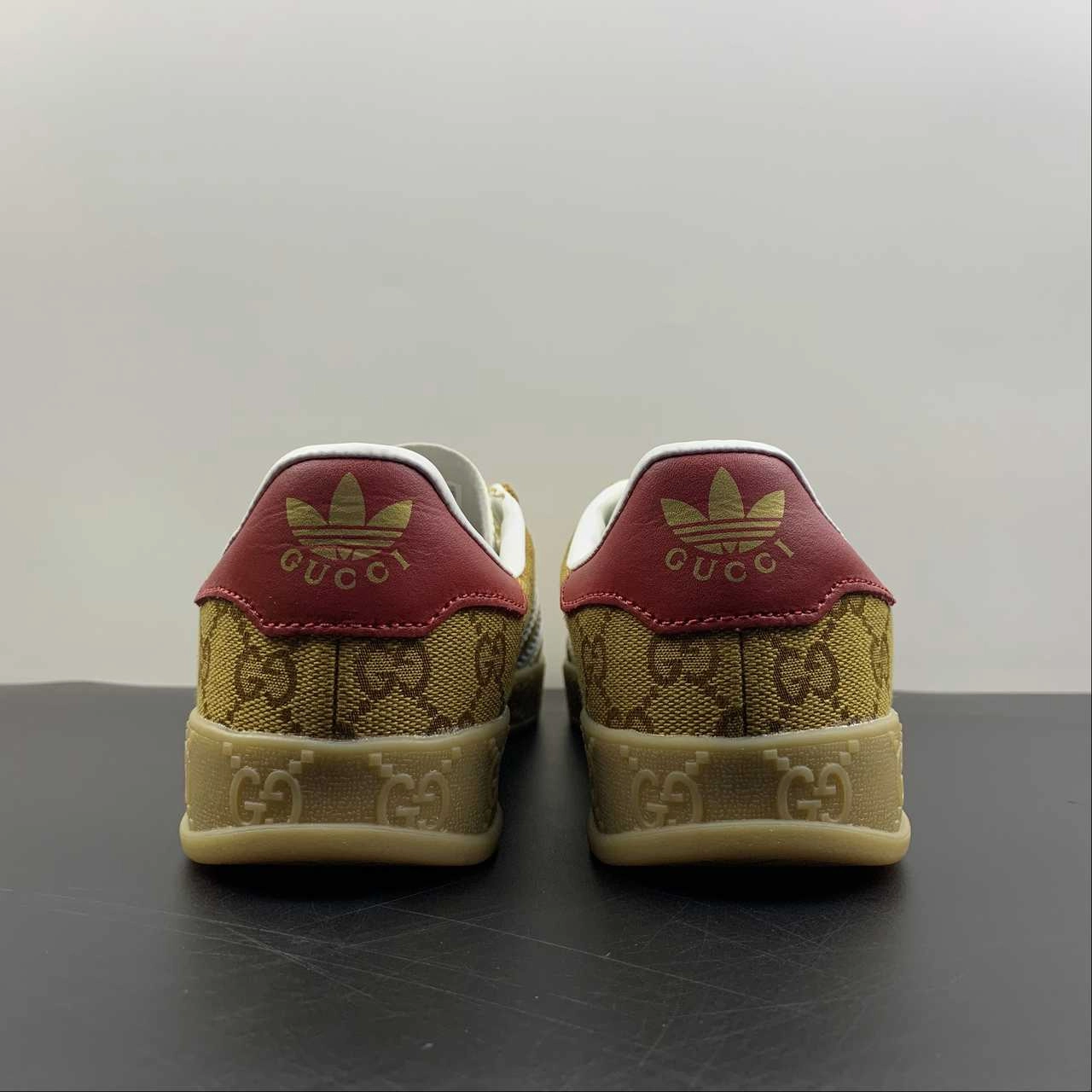 Adidas x Gucci Gazelle Brown White Red cross - country meet