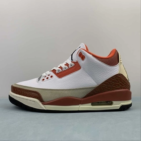 Air Jordan 3 Retro SE Dunk on Mars Black Mars Stone Team Orange DV7028-108 Anti Slip Pattern