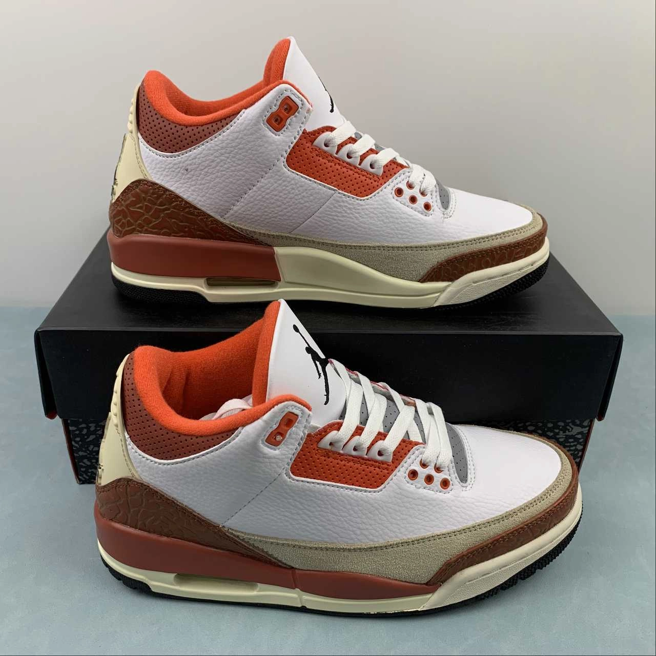 Built Soft Guard Step Air Jordan 3 Retro SE Dunk on Mars Black Mars Stone Team Orange DV7028-108