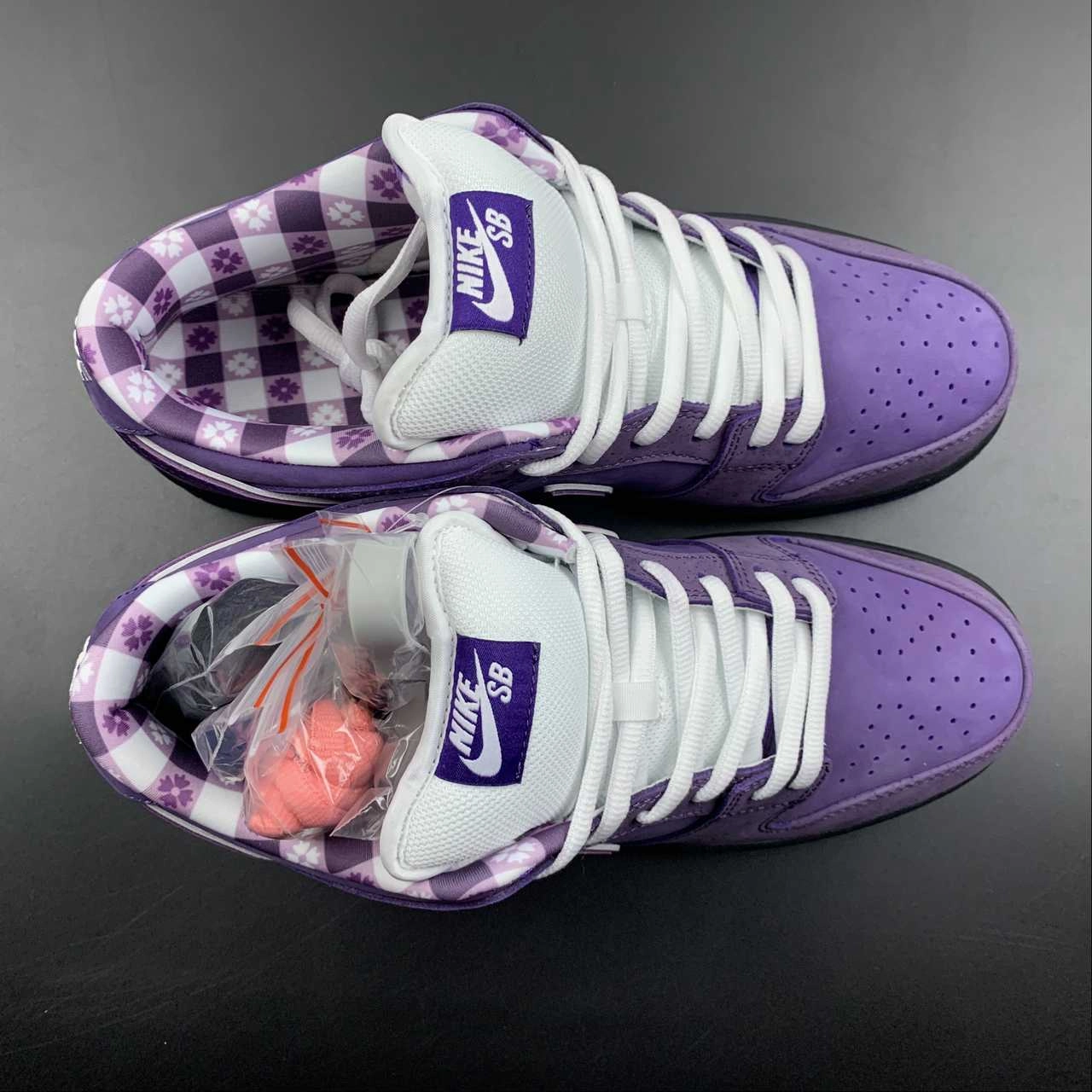 SB Dunk Low Pro OG QS Purple Lobster BV1310-555 Non Slip Lacing System Light support