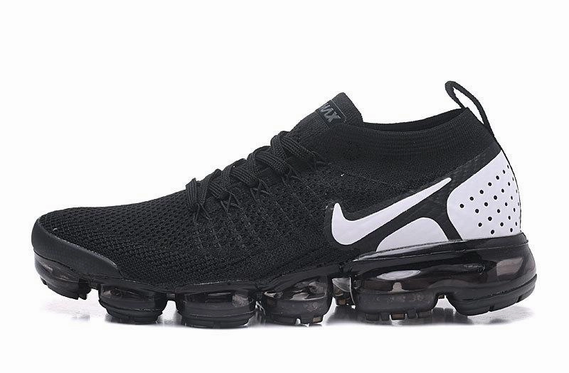 Dynamic look Blown Rubber Outsole Air VaporMax Flyknit 2.0 Black White 942842-010
