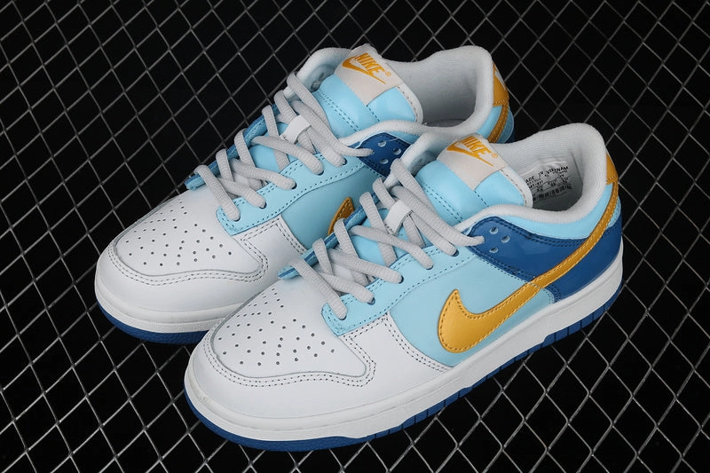 All-purpose fit SB Dunk Low Splash Yellow Ochre Powder Blue Dark Maroon 309601-471