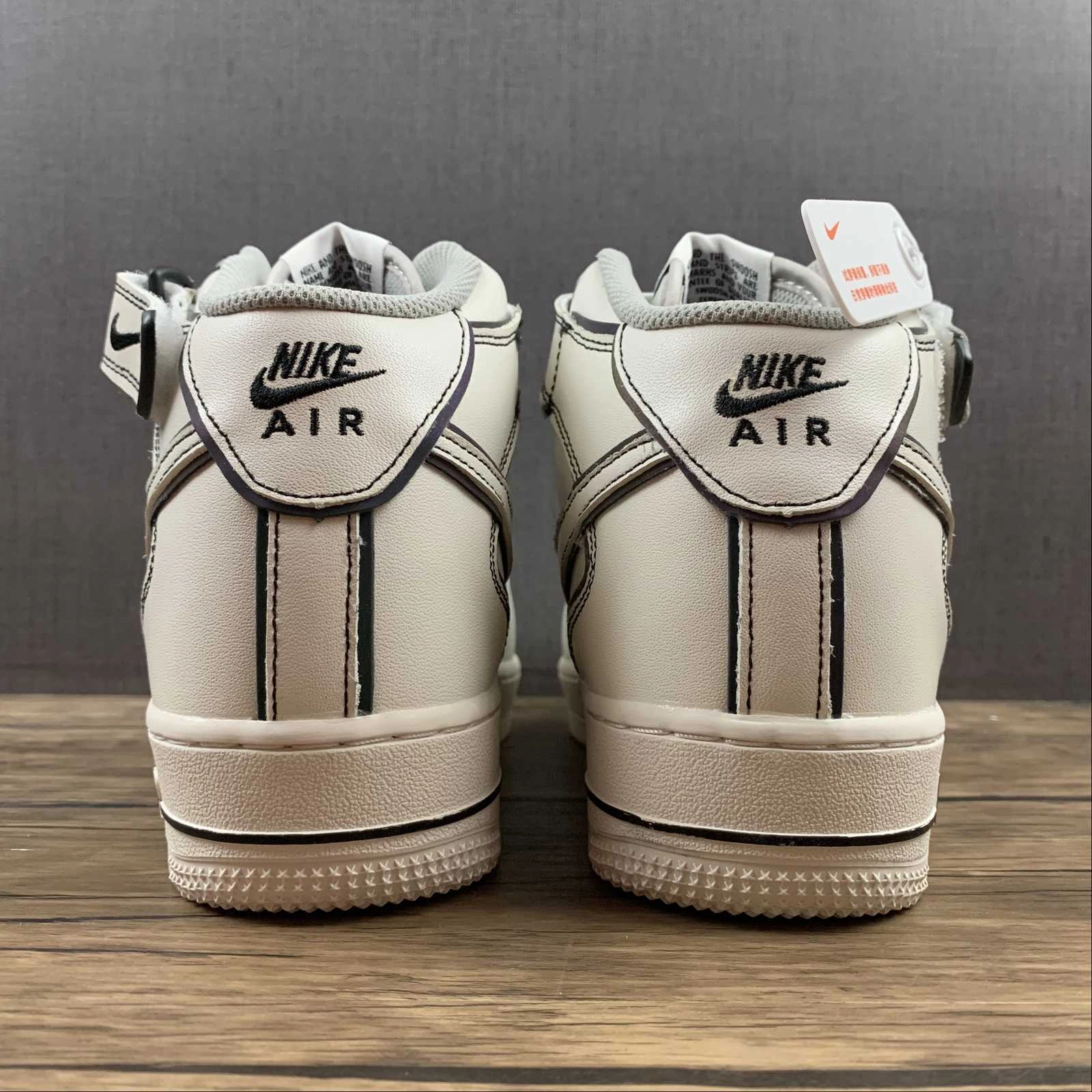 Break Walk easy move Air Force 1 07 Mid Beige Black Colorfull AQ2898-008