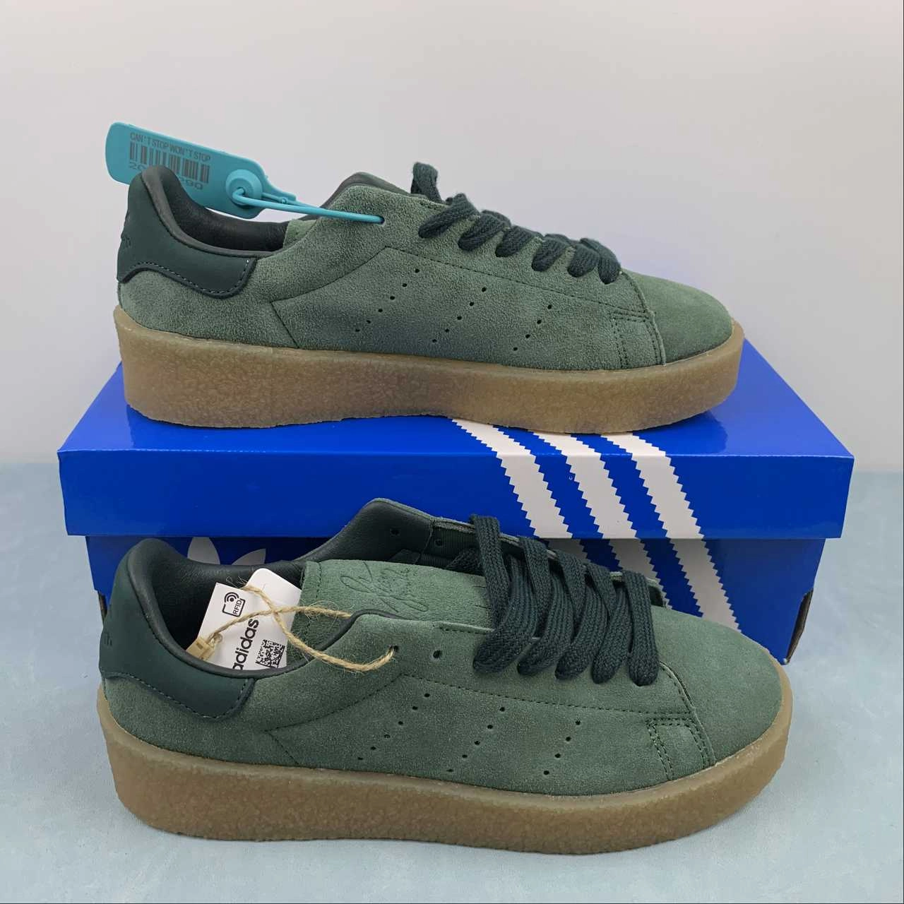 Adidas Stan Smith Crepe Green Oxide Shadow Green Crepe Color FZ6444 performance - enhancing off - the - shelf shoes