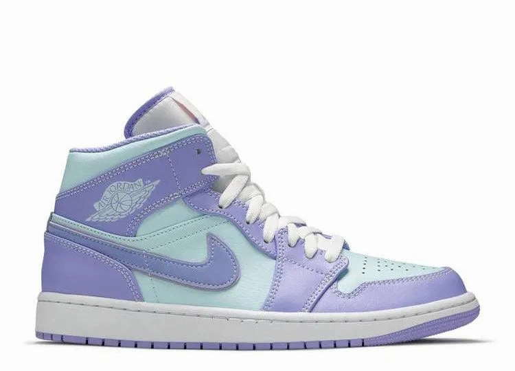 Stair Step Adaptive Feel Air Jordan 1 Mid Purple Aqua