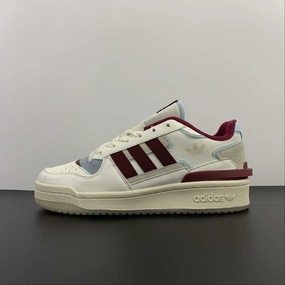 Zero Drop Platforms Stable Control Adidas Forum Exhibit Low White Red GW4358