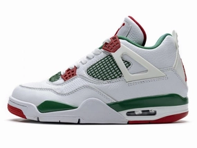 Air Jordan 4 Retro White Green Red Water Resistant