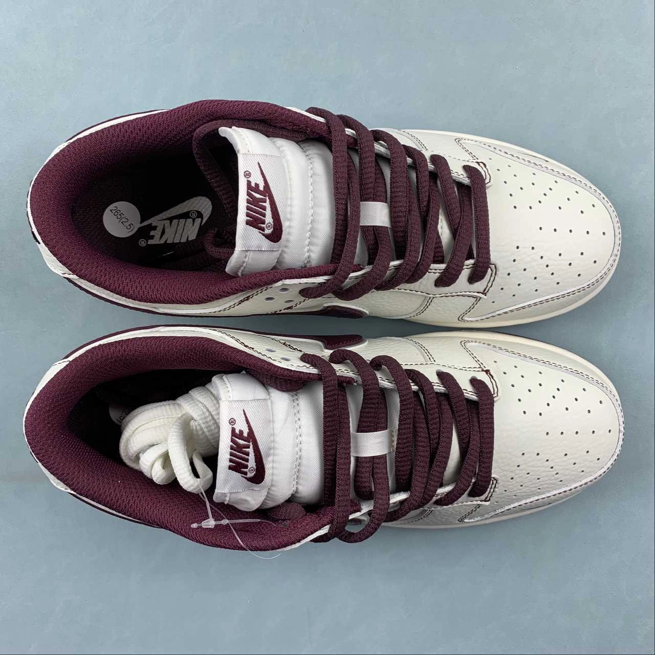 Street Trail Air Channels Supreme x SB Dunk Low Dark Red Off White RM2308-235