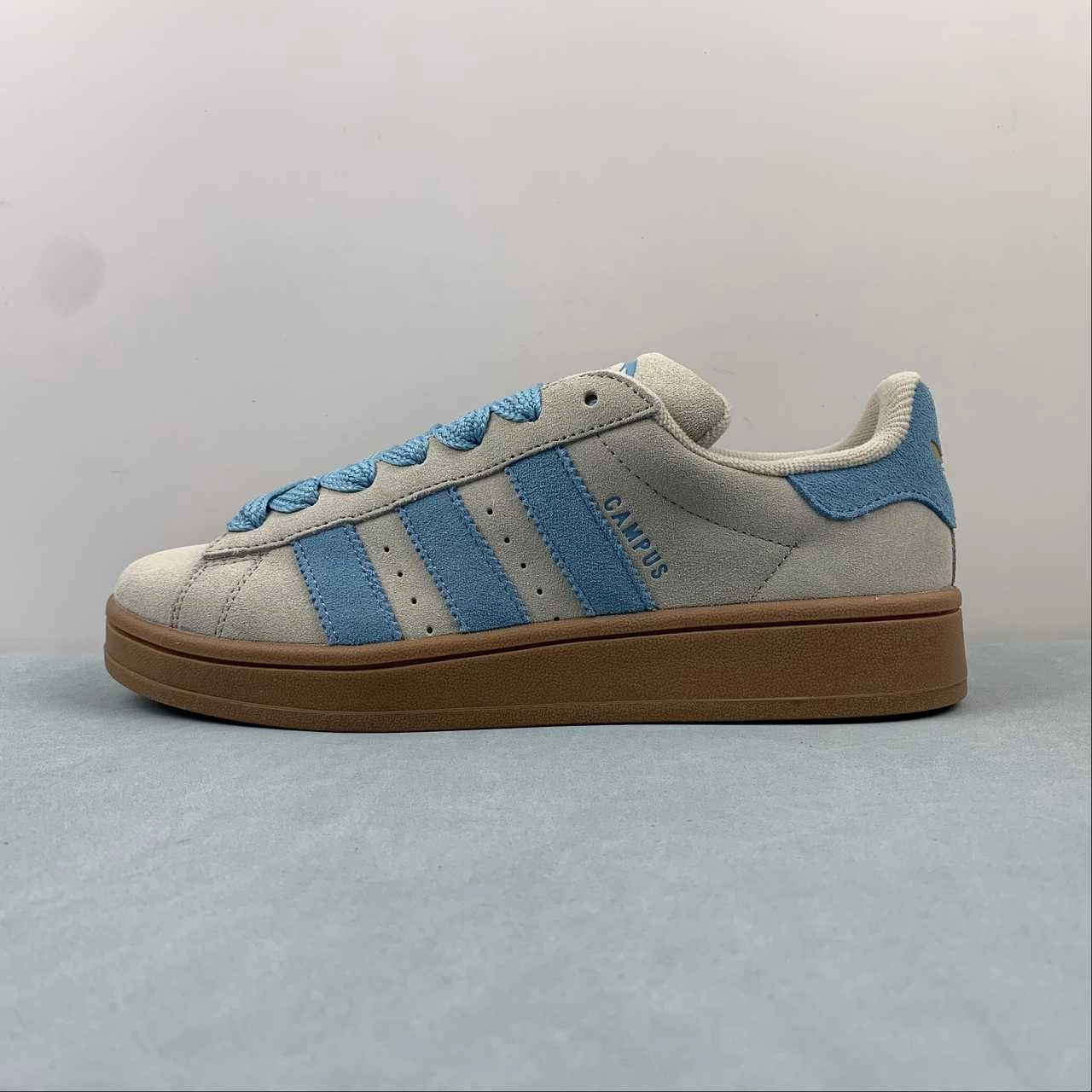 Adidas Campus 00s Putty Gray Preloved Blue Gold Metallic IE5588 Fast pace Work Approved