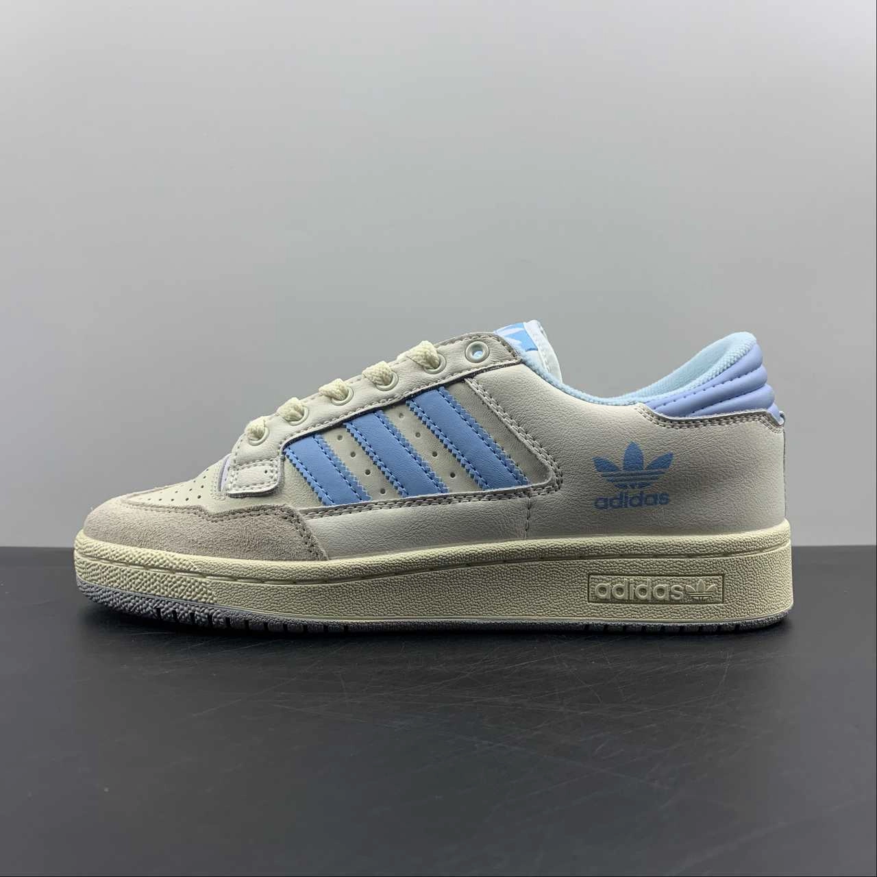 park running shoe setting Balanced Support Adidas Centennial 85 Low Beige Blue Grey