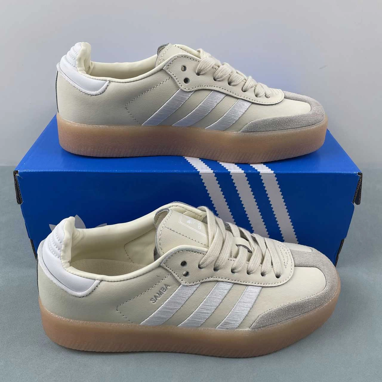 Adidas Sambae Wonder White Cloud White Silver Metallic ID0434 chic aesthetic