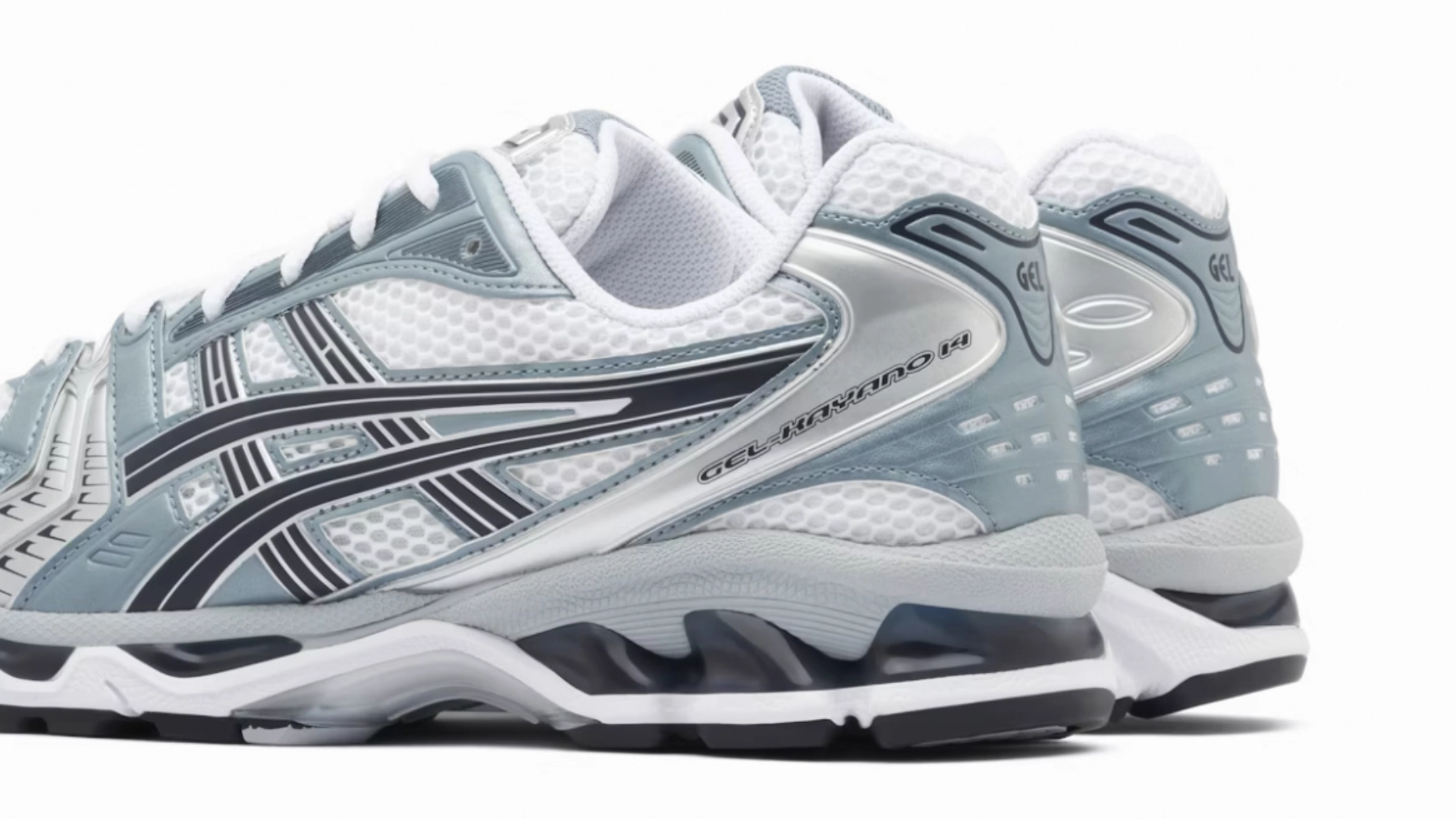 ASICS GEL-KAYANO 14 'WHITE FJORD GREY' Airflow channels