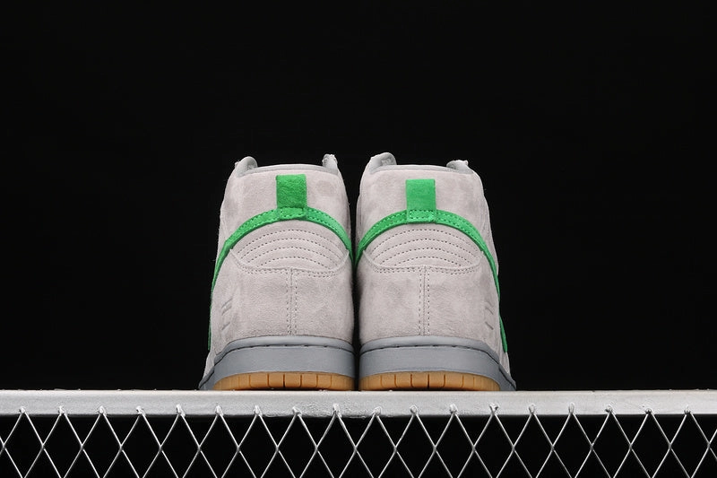 Dunk High Premium SB Metallic Silver Hyper Green  313171-039 Sleek Design