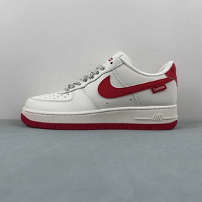 Supreme x Air Force 1 07 Low White Red HD1968-026 Break Pace
