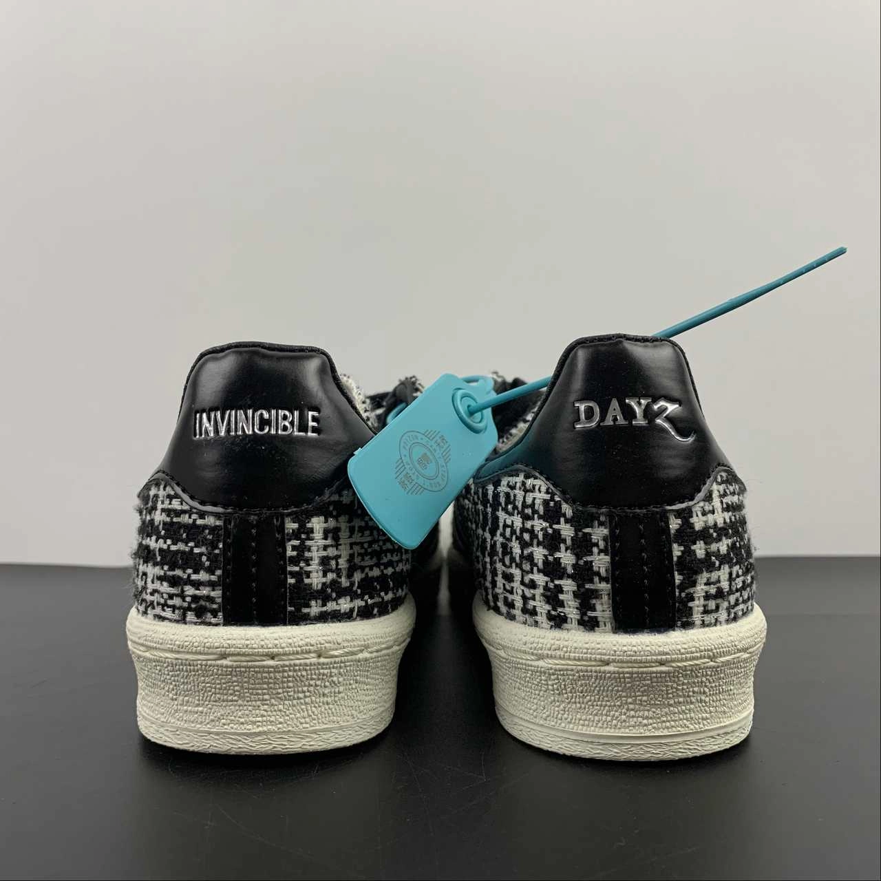 INVINCIBLE x DAYZ x Adidas Campus 80s Core Black Cream White HP2821 Cold Proof