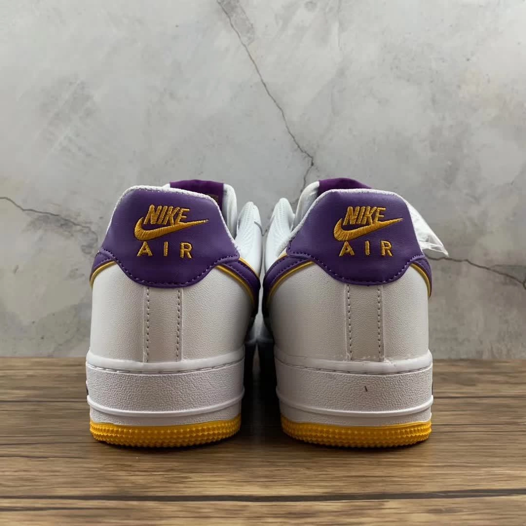 Air Force 1 07 White Purple Gold HK7765-024 Style Flow Chill Mode