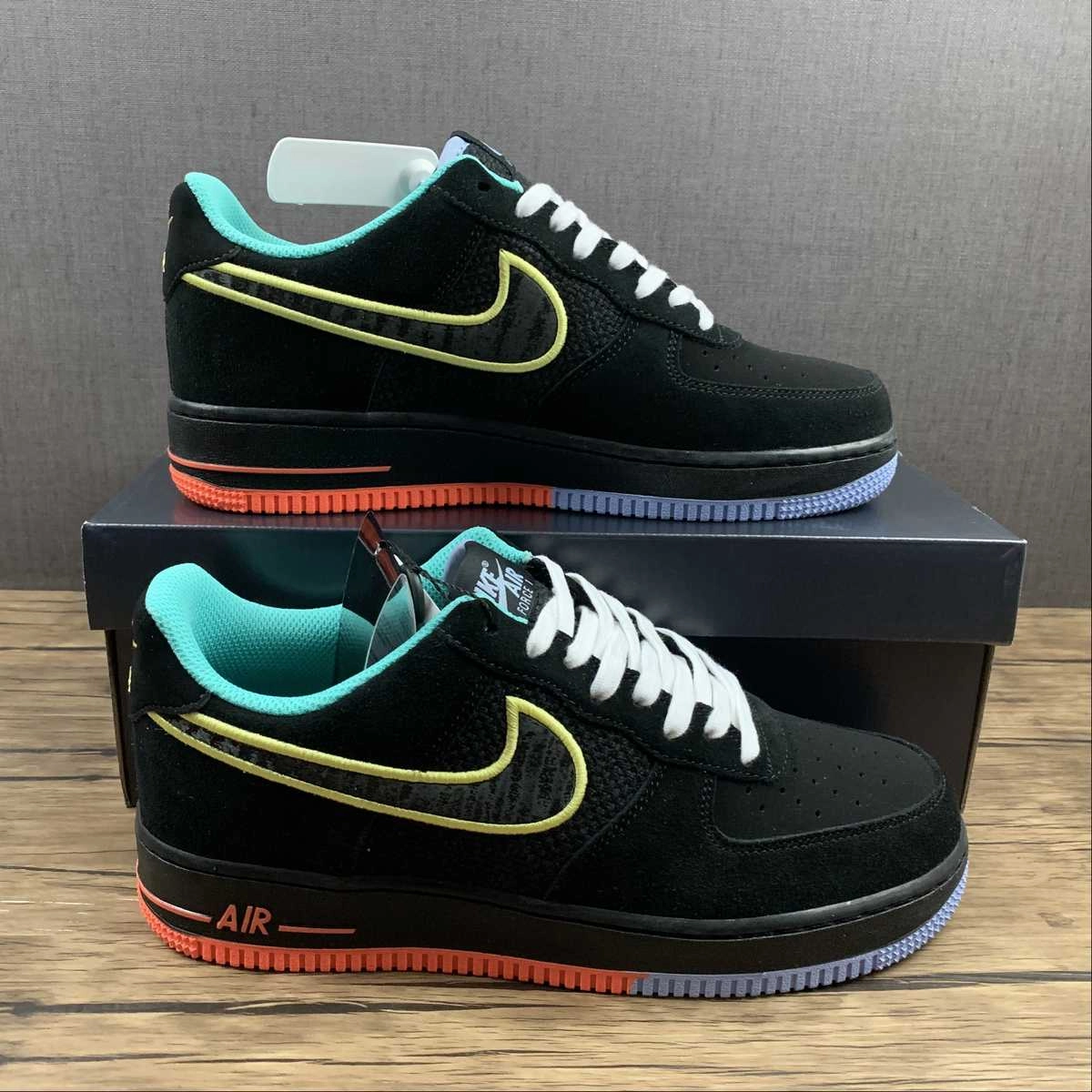 Air Force 1 07 LV8 Peace and Unity Black Hyper Crimson DM9051-001 Home Wear Denim Ease