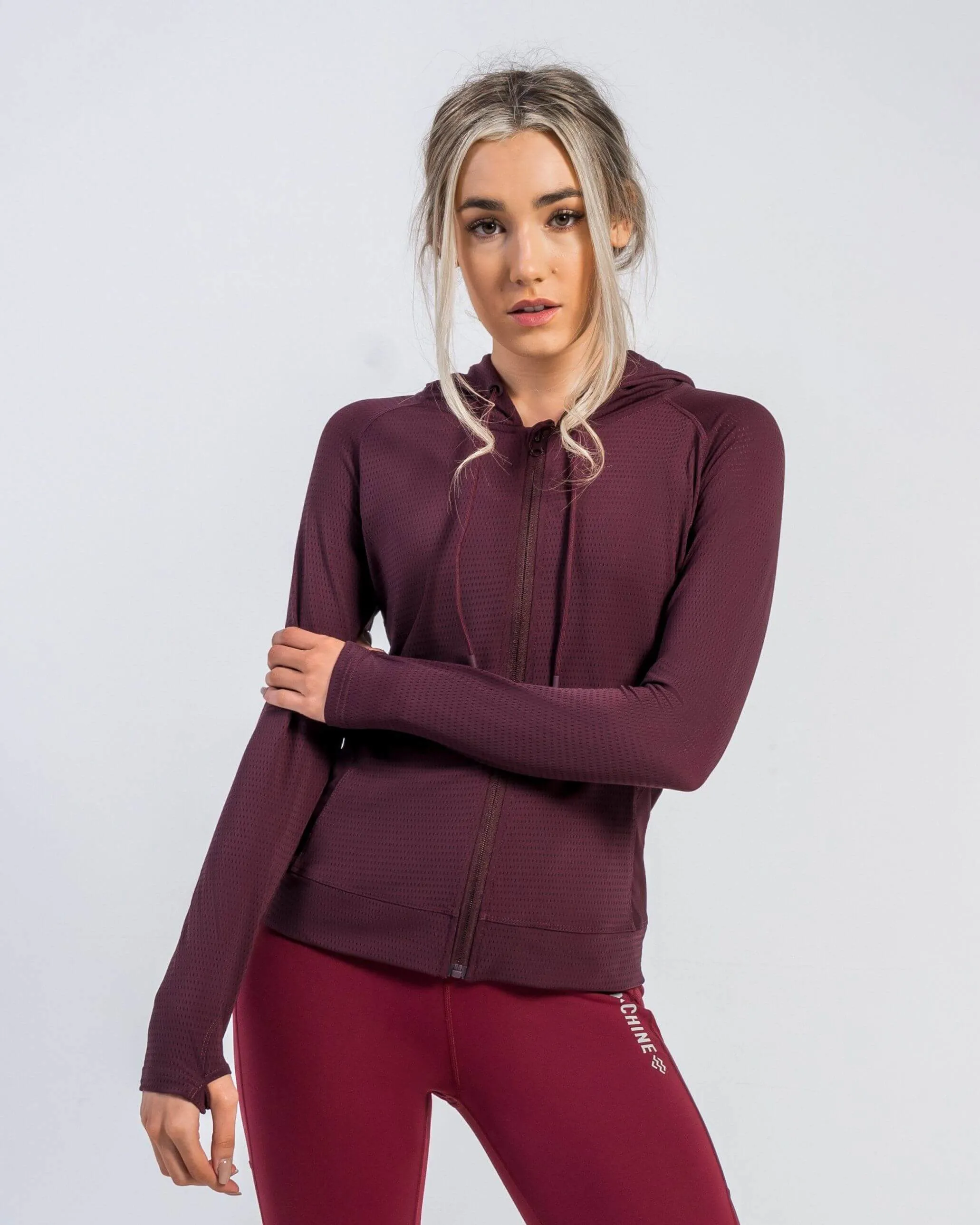 Edge Full Zip Jacket (Burgundy)