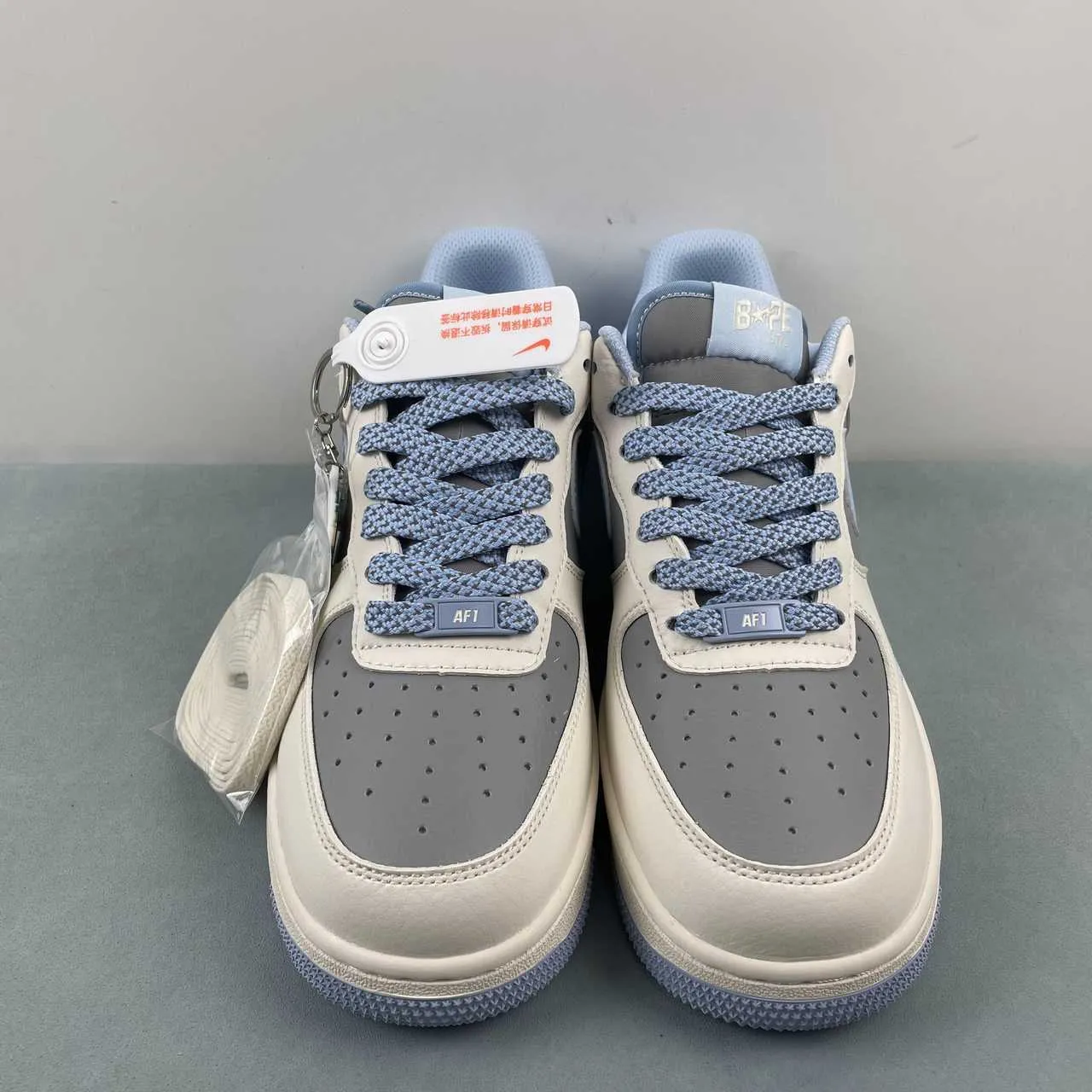 Outdoor Errands Air Force 1 07 Low BAPE Blue Gray Off White BB9599-204