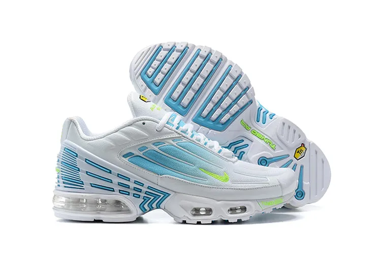 Air Max Plus 3 Aquamarine White Blue Volt DM2835-100 hill - running shoes Training Use