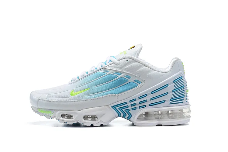 Lightweight Footwear Leather Material Air Max Plus 3 Aquamarine White Blue Volt DM2835-100