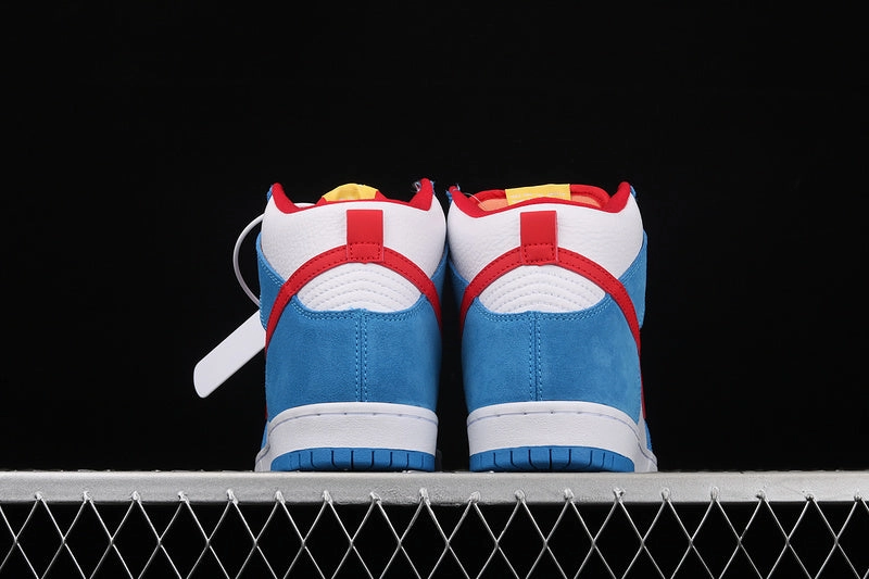 SB Dunk High Pro Doraemon White Blue Red CI2692-400 Walking Power