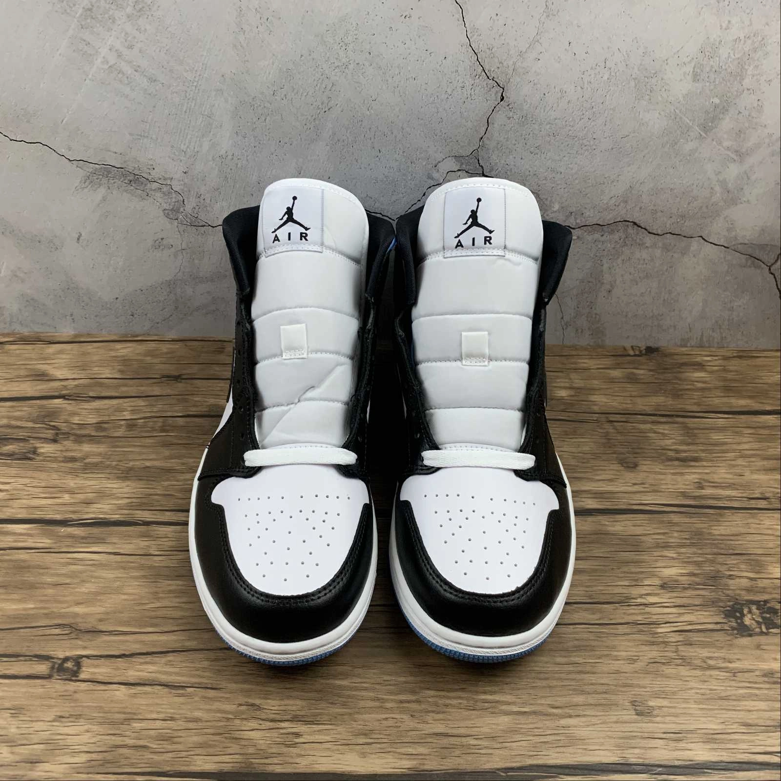 Air Jordan 1 Mid White Black-University Blue (2021) BQ6472-102 HyperDurable Outsole Compound
