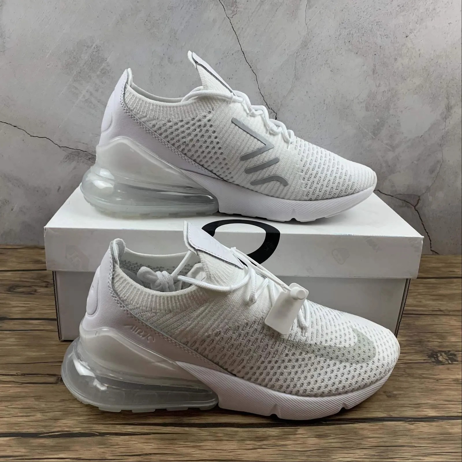 Forest Run Enhanced grip Air Max 270 FLYKNIT White-Pure Platinum-White AO1023-102
