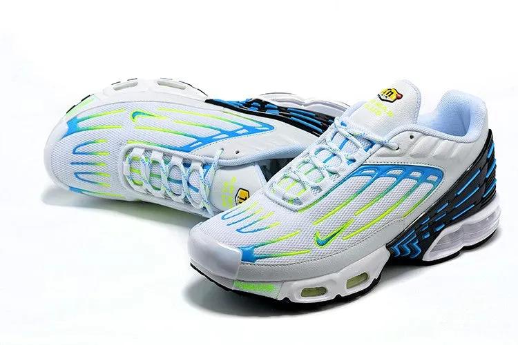 Air Max Plus 3 White Blue Green CU4201-100 mountain - climate shoes sports socks